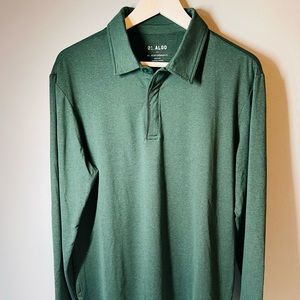 01.ALGO Dwayne Performance Jersey LS Polo, Size: Medium